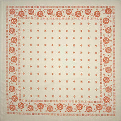 Vintage Printed Square Scarf